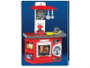 Molto - Cuisine jouet rouge 81 cm avec 12 accessoires pour enfants, sans pile - Plastique