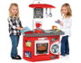 Molto - Cuisine jouet rouge 81 cm avec 12 accessoires pour enfants, sans pile - Plastique