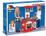 Molto - Cuisine jouet rouge 81 cm avec 12 accessoires pour enfants, sans pile - Plastique