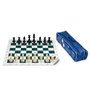 Cayro Jeu d'échecs scolaire en sac avec fermeture éclair 50x50 cm Plateau néoprène Pièces en plastique