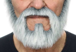 My Other Me - Déguisement Barba y Bigote - Barbe et Moustache pour Adultes - Taille Unique - Canosa/Grisonnant - Multicolore
