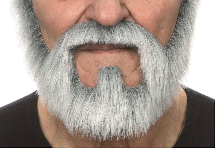 My Other Me - Déguisement Barba y Bigote - Barbe et Moustache pour Adultes - Taille Unique - Canosa/Grisonnant - Multicolore