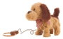 Creaciones Llopis - Peluche chien interactif qui marche et aboie, télécommandé par câble, 22 cm, pour enfant dès 3 ans (fonctionne avec 4 piles LR06 non incluses)