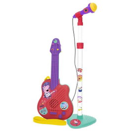 Reig Guitare et Microphone sur Pied Peppa Pig avec Amplificateur, Hauteur Réglable, 60x30x17 cm, Jouet Musical Enfant 3 Ans et Plus, Piles LR6