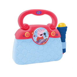 Reig - Sac à dos musical Peppa Pig avec microphone, lumières, connexion MP3 et rythmes - 18.3 x 17.5 x50 cm