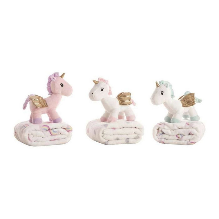 Creaciones Llopis Peluche Licorne 26 cm avec Couverture