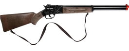 Gonher Rifle 12 coups de couleur noire 77 x 12 x 3.5 cm - Jeu d'enfant à partir de 3 ans