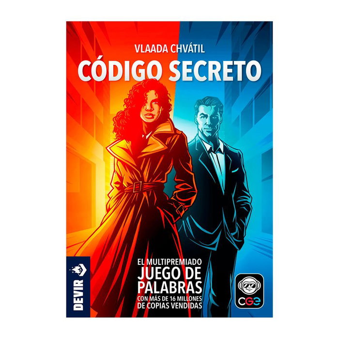 Devir Jeu de société Código Secreto – Jeu d’espionnage pour 2 à 8 joueurs, à partir de 8 ans, 15 minutes