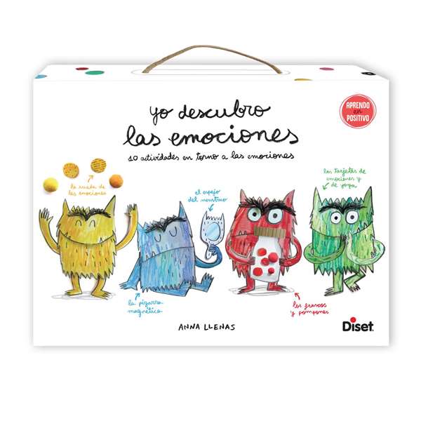 Diset - Juego Yo Descubro las Emociones, El Monstruo de Colores - Jeu éducatif 10 activités pour découvrir les émotions - Espagnol Diset - Juego Yo Descubro las Emociones, El Monstruo de Colores - Jeu éducatif 10 activités pour découvrir les émotions - Espagnol