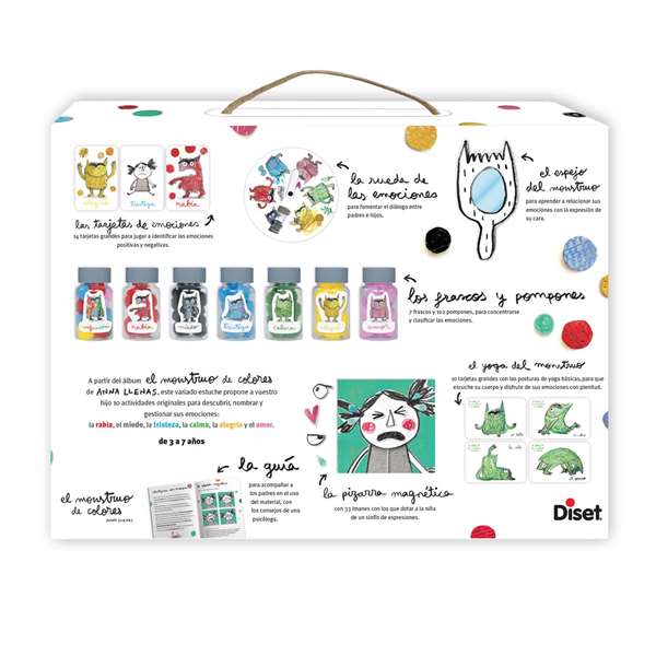 Diset - Juego Yo Descubro las Emociones, El Monstruo de Colores - Jeu éducatif 10 activités pour découvrir les émotions - Espagnol Diset - Juego Yo Descubro las Emociones, El Monstruo de Colores - Jeu éducatif 10 activités pour découvrir les émotions - Espagnol