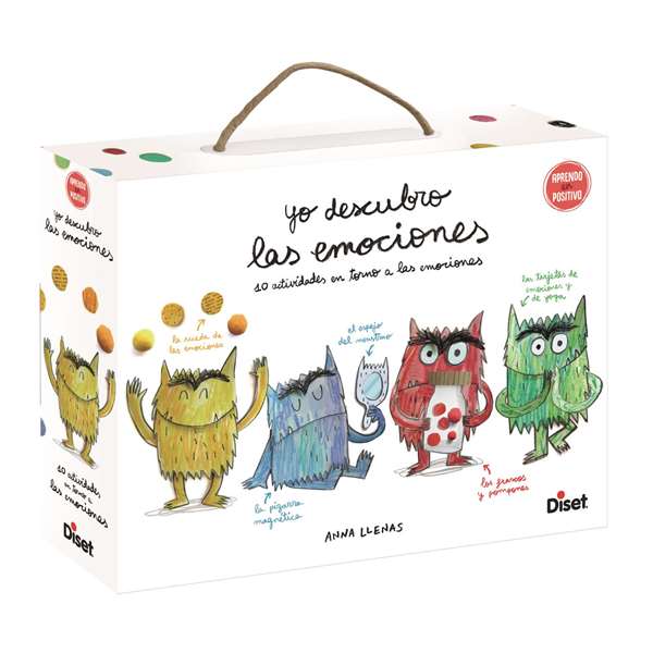 Diset - Juego Yo Descubro las Emociones, El Monstruo de Colores - Jeu éducatif 10 activités pour découvrir les émotions - Espagnol Diset - Juego Yo Descubro las Emociones, El Monstruo de Colores - Jeu éducatif 10 activités pour découvrir les émotions - Espagnol