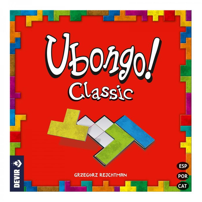 Devir Jeu de Société Ubongo Version Trilingue Espagnol Portugais Catalan 8+
