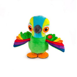 Bandai Peluche Interactif Lorito Pepe - La Granja de Zenón - Parle et Marche - Jouet Enfant