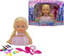 Vicam Busto Princesse, buste de poupée à peigner et à décorer avec ses accessoires, jouet pour enfants, 54 x 14,5 x 38 cm