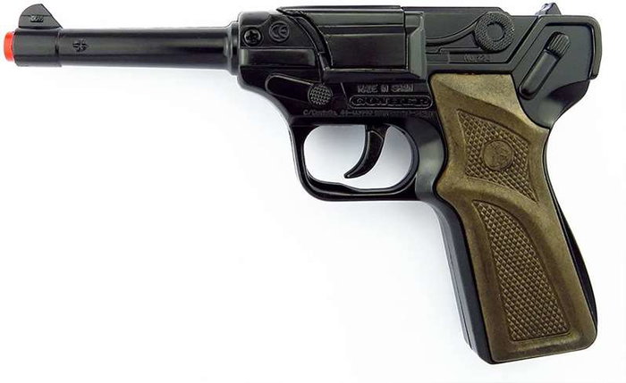 Gonher Pistola Policia 8 Tiros en Noir 17x12x3 cm Gonher Pistola Policia 8 Tiros en Noir 17x12x3 cm