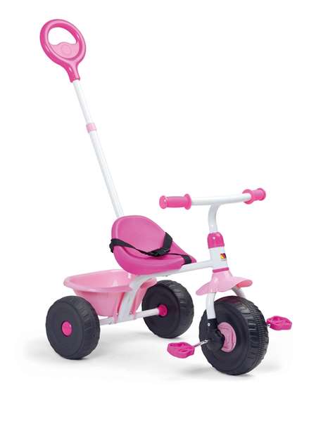 Molto Triciclo Urban Trike 3-en-1 Tricycle Évolutif pour Enfant Rose, de 10 à 18 mois
