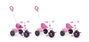 Molto Triciclo Urban Trike 3-en-1 Tricycle Évolutif pour Enfant Rose, de 10 à 18 mois