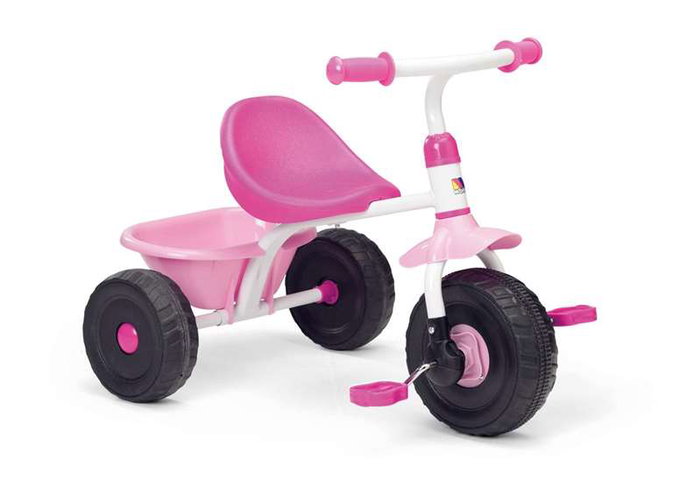 Molto Triciclo Urban Trike 3-en-1 Tricycle Évolutif pour Enfant Rose, de 10 à 18 mois