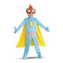 My Other Me - Déguisement complet Kid Kazoom pour enfant (bonnet, cagoule, combinaison, cape, couvre-chaussures, gants, brassards) - Taille 4-5 ans - Multicolor