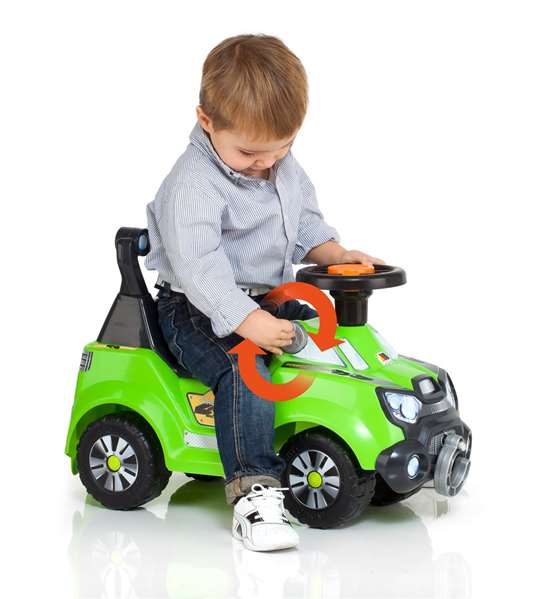 Molto Correpasillos 4x4 avec poussoir et plateau de sécurité 92 cm, jouet premier âge avec sons et lumières, pour enfants à partir de 1 an
