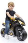 Molto Correpasillos Moto Cross noir et jaune 73 cm - Motocyclette d'équilibre pour enfants (18 mois+)