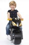 Molto Correpasillos Moto Cross noir et jaune 73 cm - Motocyclette d'équilibre pour enfants (18 mois+)