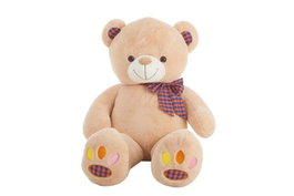 Creaciones Llopis - Peluche Ours Colors 70 cm avec motifs pattes - Polyester - Jouet pour enfant dès 3 ans