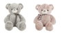 Creaciones Llopis Ours en peluche doux 2 couleurs gris/rose 115 cm - Peluche géante - Polyester - À partir de 36 mois