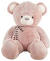 Creaciones Llopis Ours en peluche doux 2 couleurs gris/rose 115 cm - Peluche géante - Polyester - À partir de 36 mois