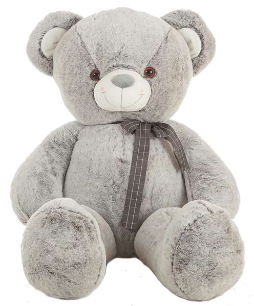 Creaciones Llopis Ours en peluche doux 2 couleurs gris/rose 115 cm - Peluche géante - Polyester - À partir de 36 mois Creaciones Llopis Ours en peluche doux 2 couleurs gris/rose 115 cm - Peluche géante - Polyester - À partir de 36 mois