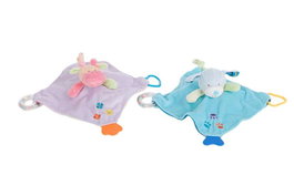 Creaciones Llopis Dou-Dou - Tissu d'Activités Vaquita pour Bébé et Enfant - 25 x 25 cm - Polyester - Dès 3 ans