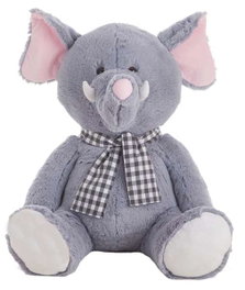 Creaciones Llopis - Peluche éléphant de fête - 75 cm - En polyester - Pour enfants à partir de 3 ans