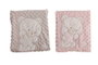 Creaciones Llopis - Couverture double (100x75 cm) en polyester avec motif ours brodé vison - Inclut une boîte cadeau