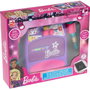 Reig Bafle avec 2 Microphones Barbie, Haut-parleur lumineux avec sons pour enfant à partir de 3 ans