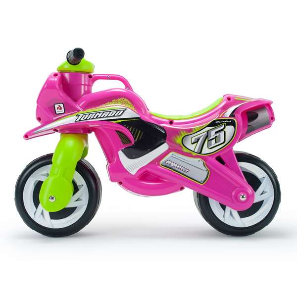 Injusa Tundra Tornado Correpasillo Moto moto porteur moto 69x49x27.50 cm rose pour enfants à partir de 18 mois