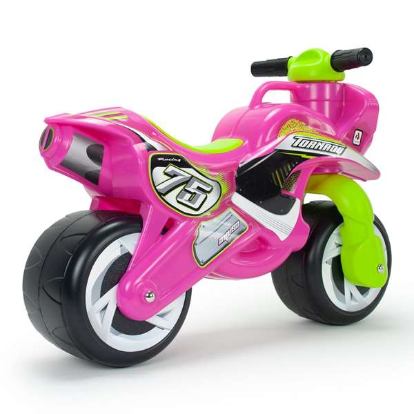 Injusa Tundra Tornado Correpasillo Moto moto porteur moto 69x49x27.50 cm rose pour enfants à partir de 18 mois