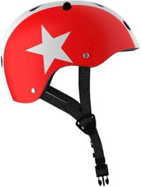 Molto Casque Enfant Blanc Rouge 48-53 cm
