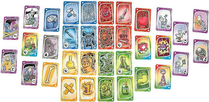 Tranjis Jeu de cartes Virus 2 Evolution ¡los virus han evolucionado! avec 33 cartes