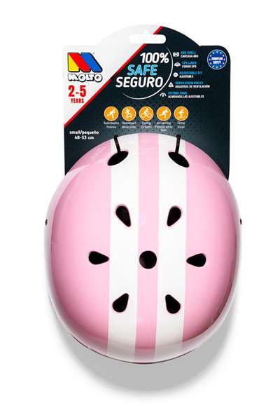 Molto Casque vélo enfant rose (48-53 cm) - En plastique - Âge recommandé: 2 à 99 ans Molto Casque vélo enfant rose (48-53 cm) - En plastique - Âge recommandé: 2 à 99 ans