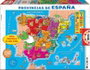 Educa Puzzle 150 piezas - Puzzle des provinces d'Espagne en 150 pièces - Pour enfants de 6 à 8 ans - Langue : Espagnol/Anglais