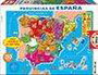 Educa Puzzle 150 piezas - Puzzle des provinces d'Espagne en 150 pièces - Pour enfants de 6 à 8 ans - Langue : Espagnol/Anglais