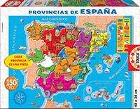 Educa Puzzle 150 piezas - Puzzle des provinces d'Espagne en 150 pièces - Pour enfants de 6 à 8 ans - Langue : Espagnol/Anglais