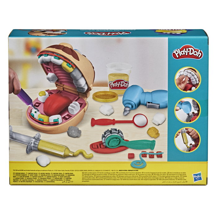 Playdoh Cabinet dentaire pour enfants avec 8 pots de pâte à modeler