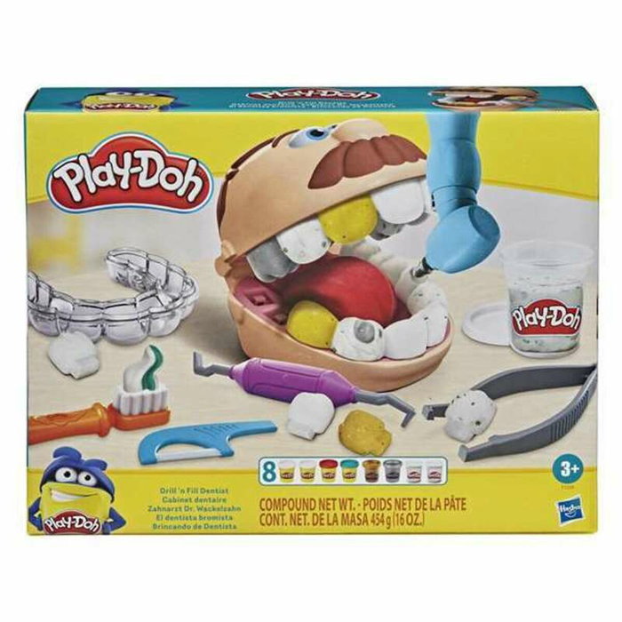 Hasbro Play-Doh Cabinet dentaire avec 8 pots de pâte à modeler