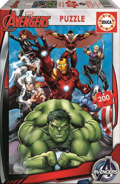 Educa Puzzle Avengers 200 pièces - Âge recommandé 6 à 8 ans