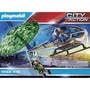 Playmobil 70569 - Hélicoptère de Police avec Parachutiste, Jouet Figurine City Action Les Policiers, Enfant Dès 4 Ans