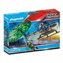 Playmobil Hélicoptère de police et parachutiste City Action