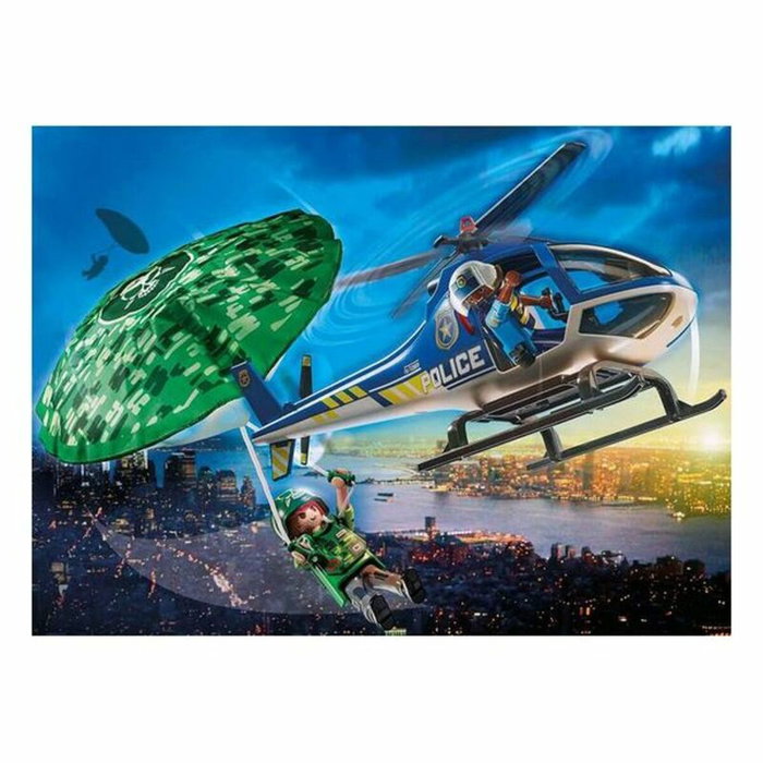Playmobil Hélicoptère de police et parachutiste City Action Playmobil Hélicoptère de police et parachutiste City Action