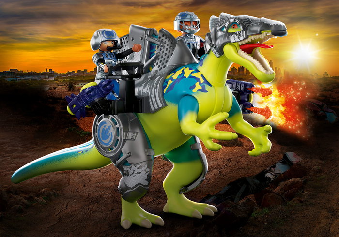Playmobil Spinosaurus Double Pouvoir Défense avec Armure et Canons