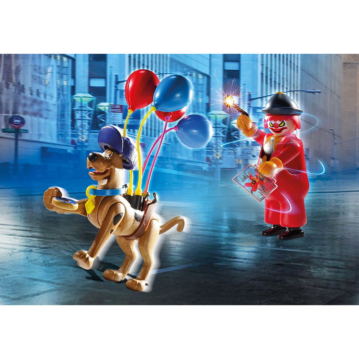 Playmobil Scooby-Doo ! Aventure avec Ghost Clown - Jouet de construction avec figurines